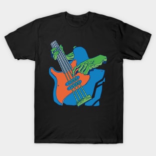 Zombie Playing Bass Guitar T-Shirt